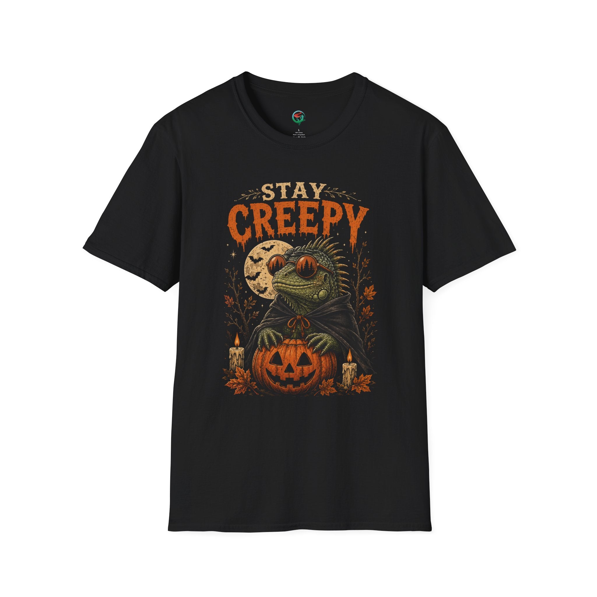 Stay Creepy Iguana Halloween Shirt | Funny Reptile Spooky Season Tee