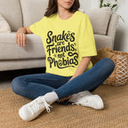 Snakes Are Friends T-Shirt — 'Snakes are Friends, Not Phobias' Graphic Tee for Snake Lovers
