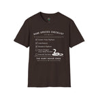 Rare Species Checklist – The Hunt Never Ends Reptile T-Shirt