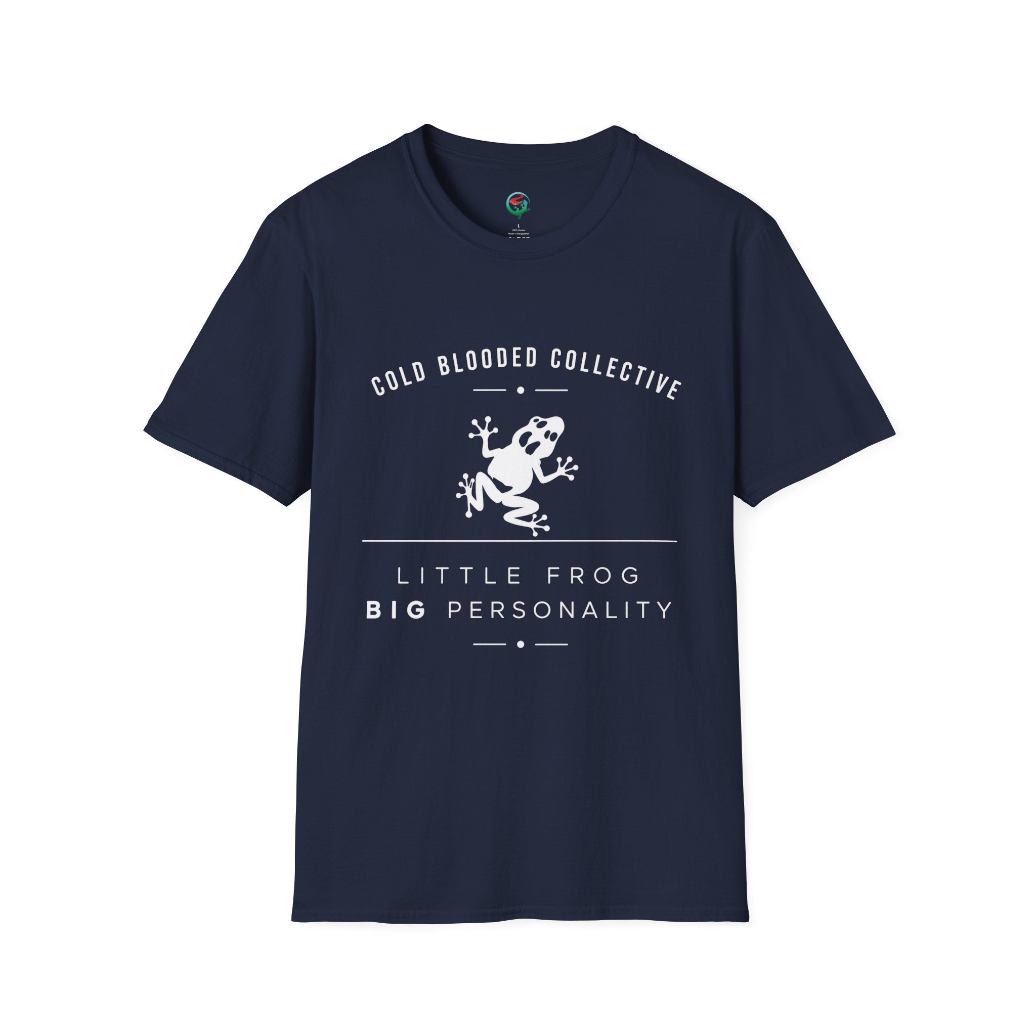 Cold Blooded Collective Frog T-Shirt — 'Little Frog Big Personality' Graphic Tee
