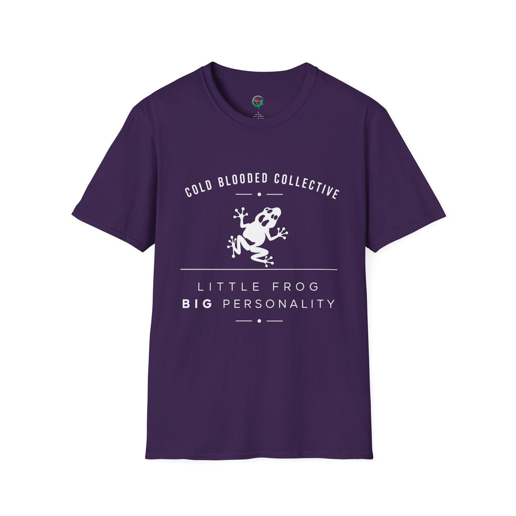 Cold Blooded Collective Frog T-Shirt — 'Little Frog Big Personality' Graphic Tee