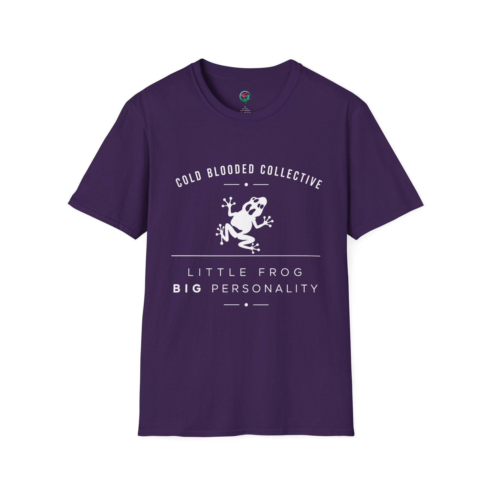 Cold Blooded Collective Frog T-Shirt — 'Little Frog Big Personality' Graphic Tee