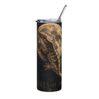 20oz Tumbler — Gothic Moon & Bearded Dragon Stainless Steel Travel Cup