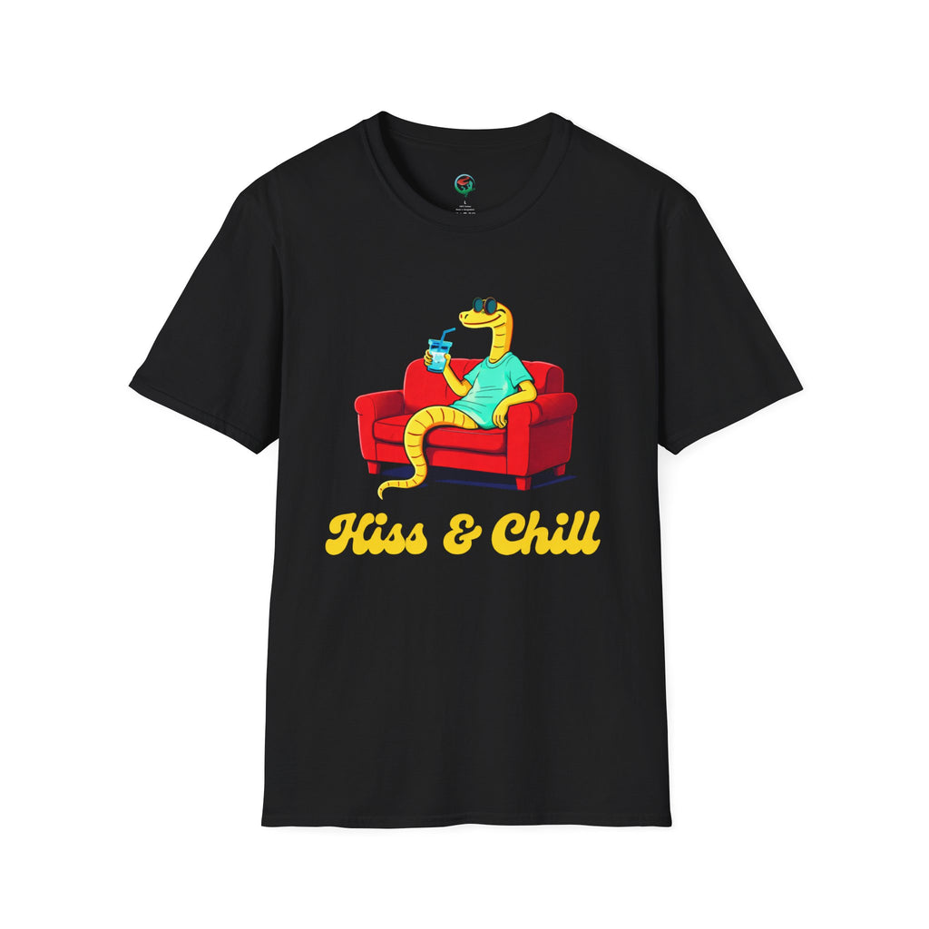 T-Shirt — 'Kiss & Chill' Relaxed Snake Graphic Tee