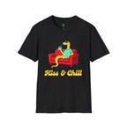 T-Shirt — 'Kiss & Chill' Relaxed Snake Graphic Tee