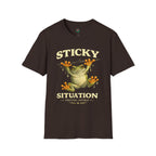 Sticky Situation – Thriving Anyway Frog Graphic T-Shirt