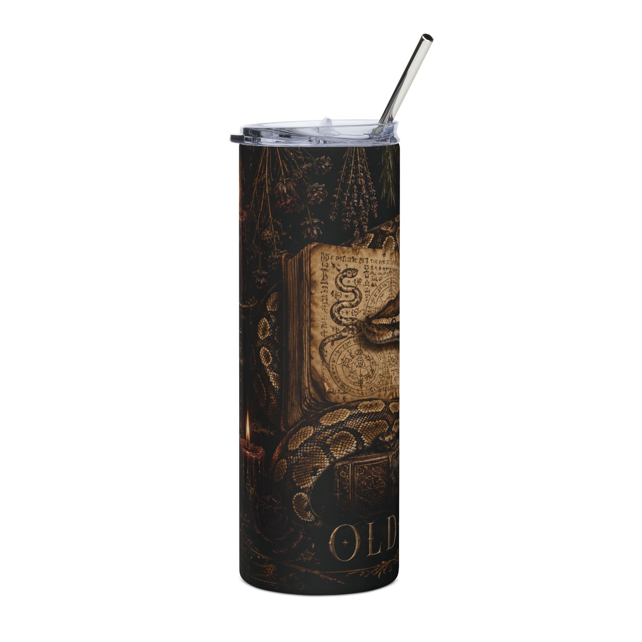 Snake & Grimoire 20oz Stainless Tumbler – Old Souls Gothic Travel Cup