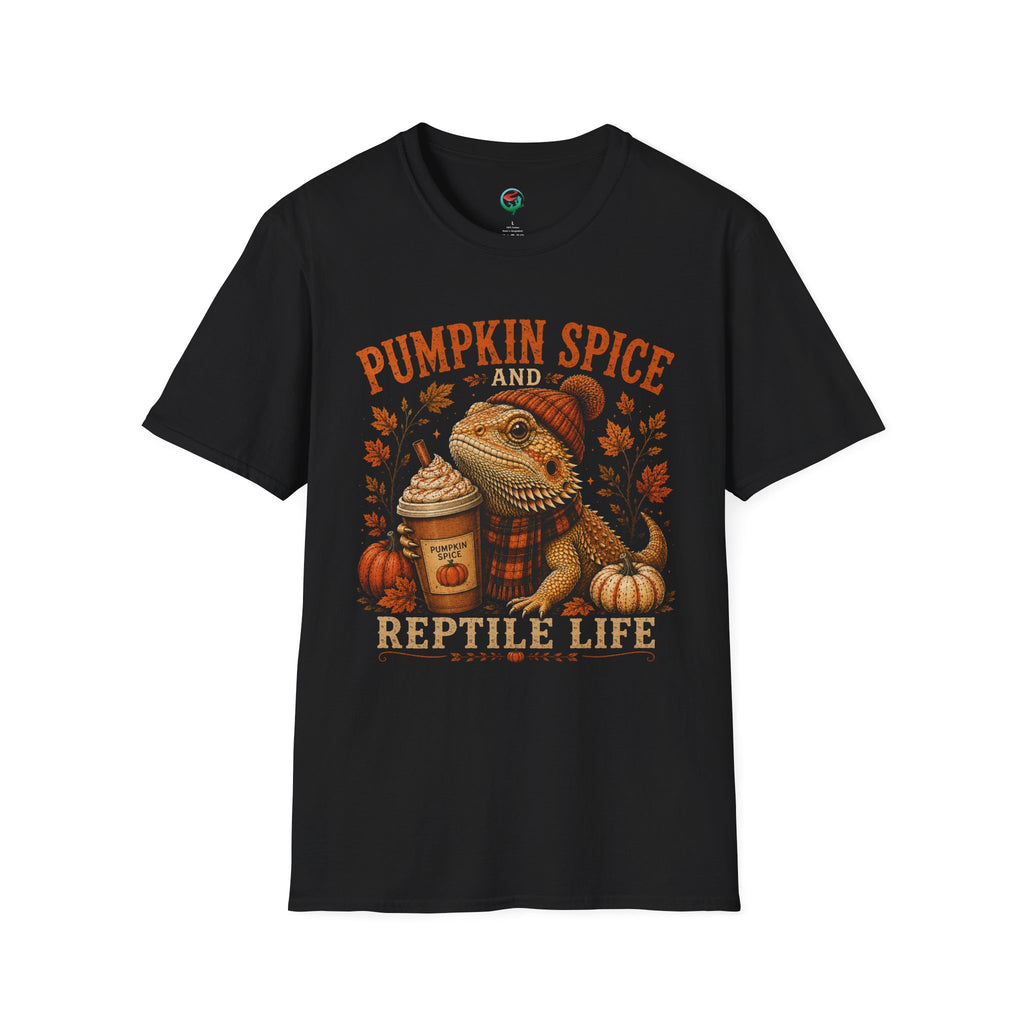 Pumpkin Spice and Reptile Life Shirt | Cute Bearded Dragon Fall Tee