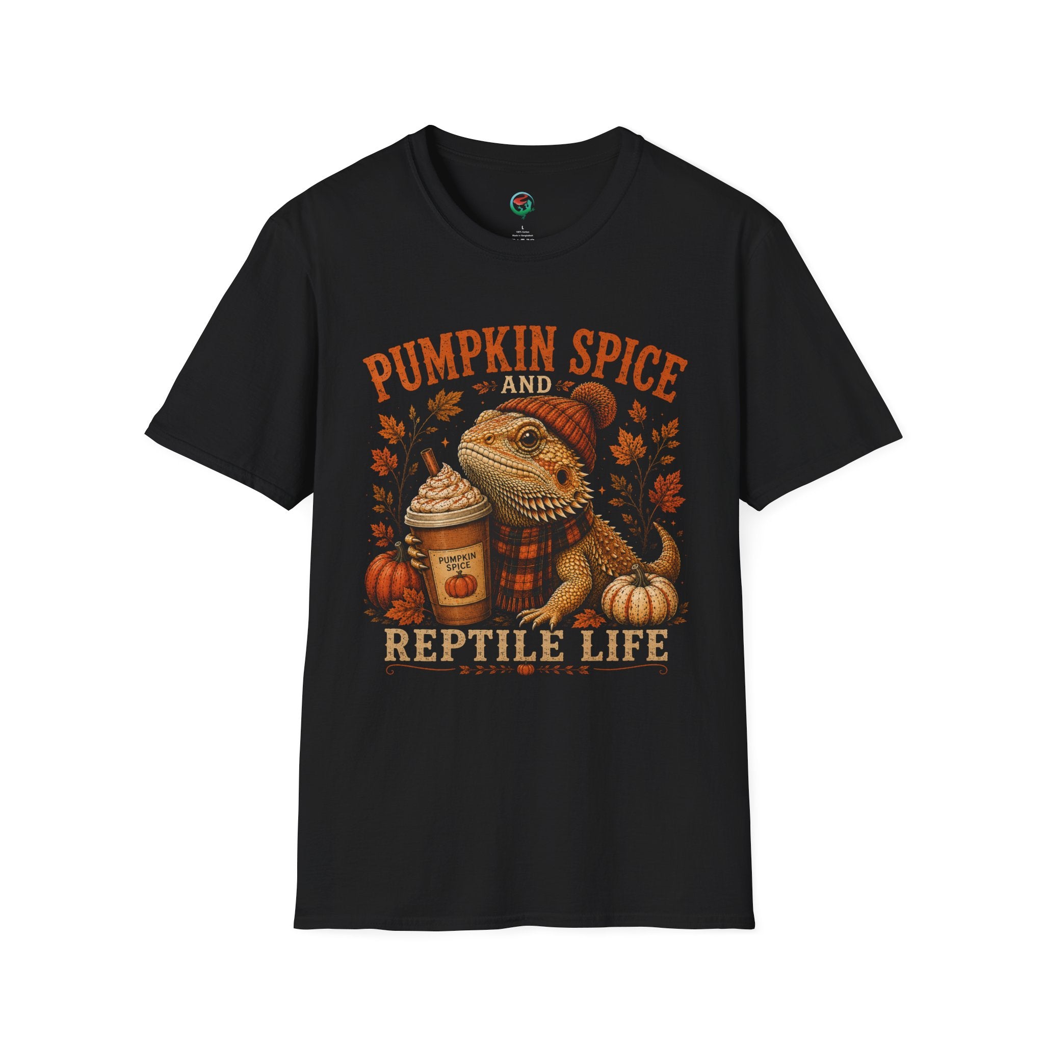 Pumpkin Spice and Reptile Life Shirt | Cute Bearded Dragon Fall Tee