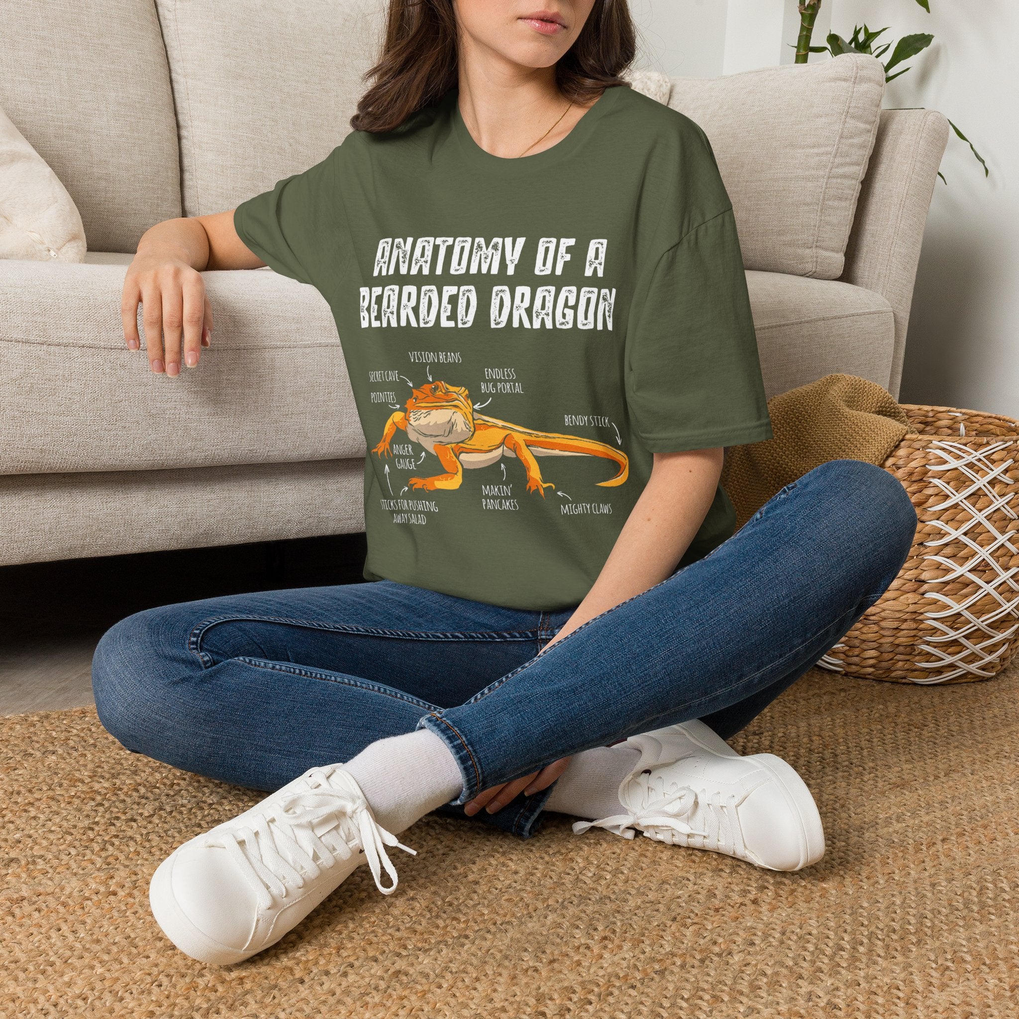 Anatomy of a Bearded Dragon T-Shirt
