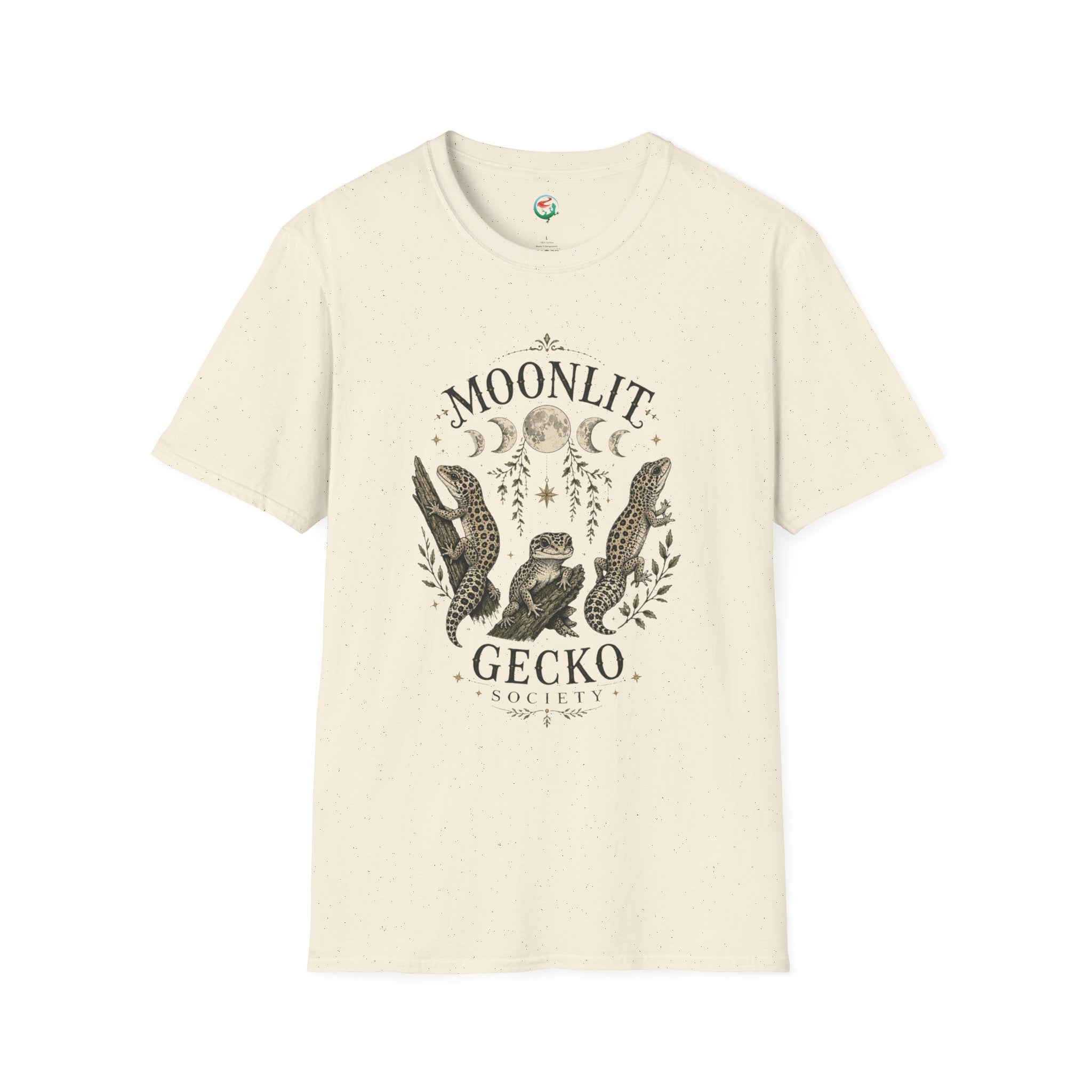 Moonlit Gecko T-Shirt — Celestial Gecko Graphic Tee