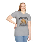 Introverted But Will Talk About My Reptiles Bearded Dragon Graphic T-Shirt