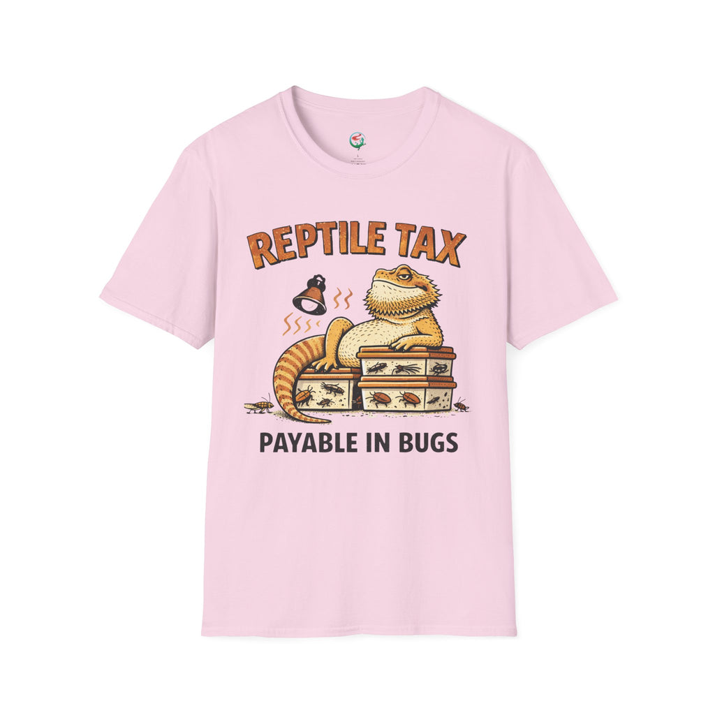 Reptile Tax T-Shirt — “Payable in Bugs” Bearded Dragon Tee