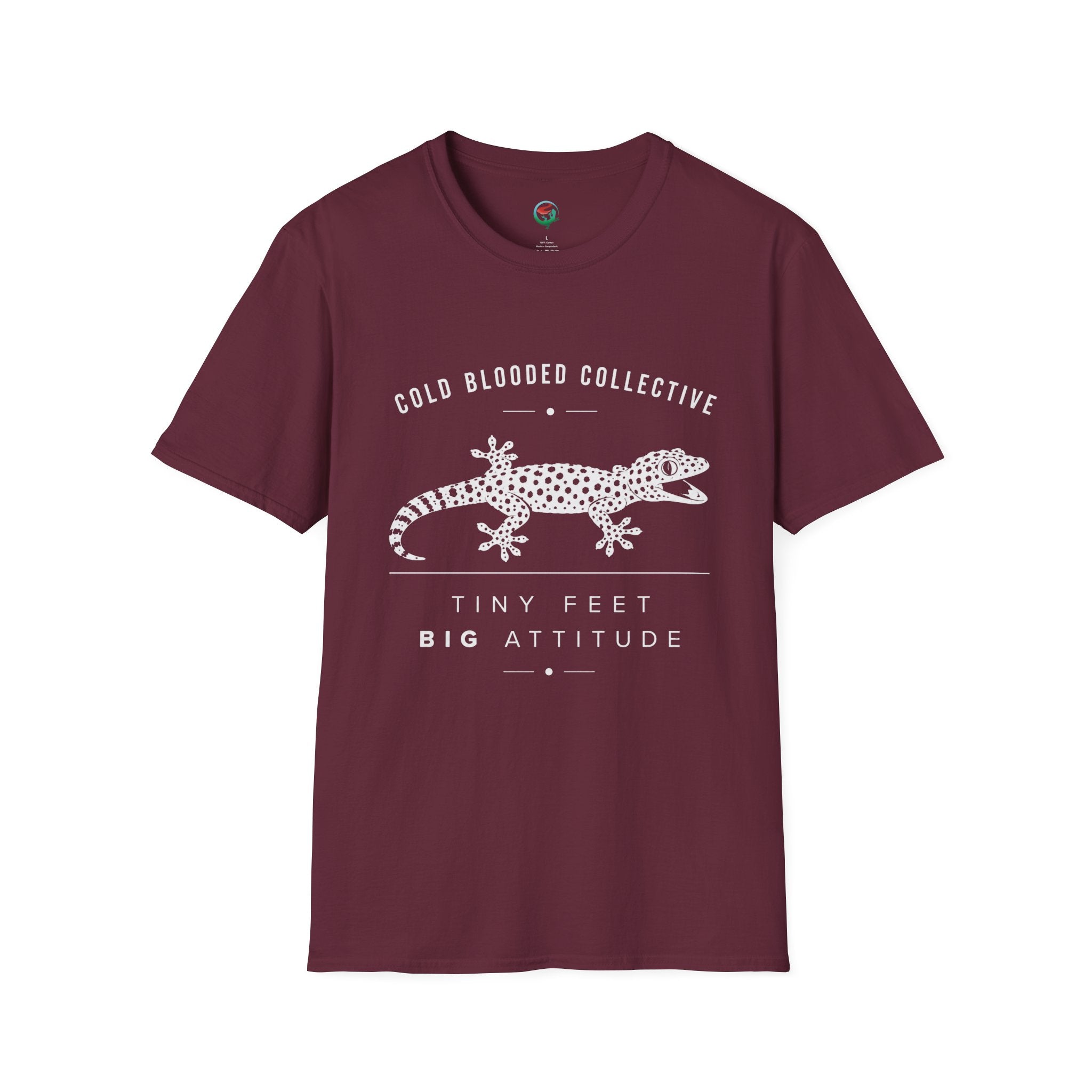 Tokay Gecko T-Shirt — "Cold Blooded Collective: Tiny Feet, Big Attitude"