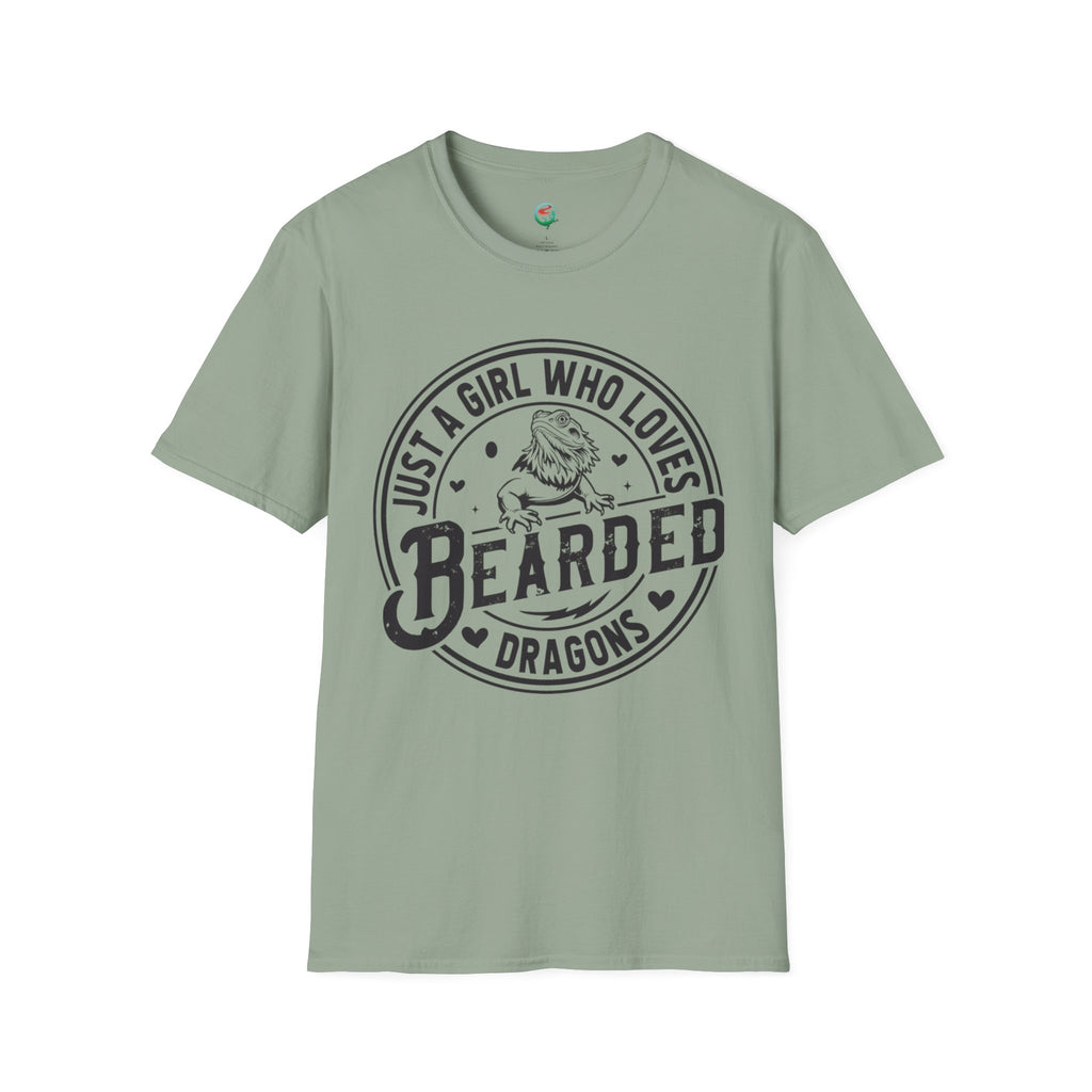 Bearded Dragon T-Shirt — "Just a Girl Who Loves Bearded Dragons" Casual Tee