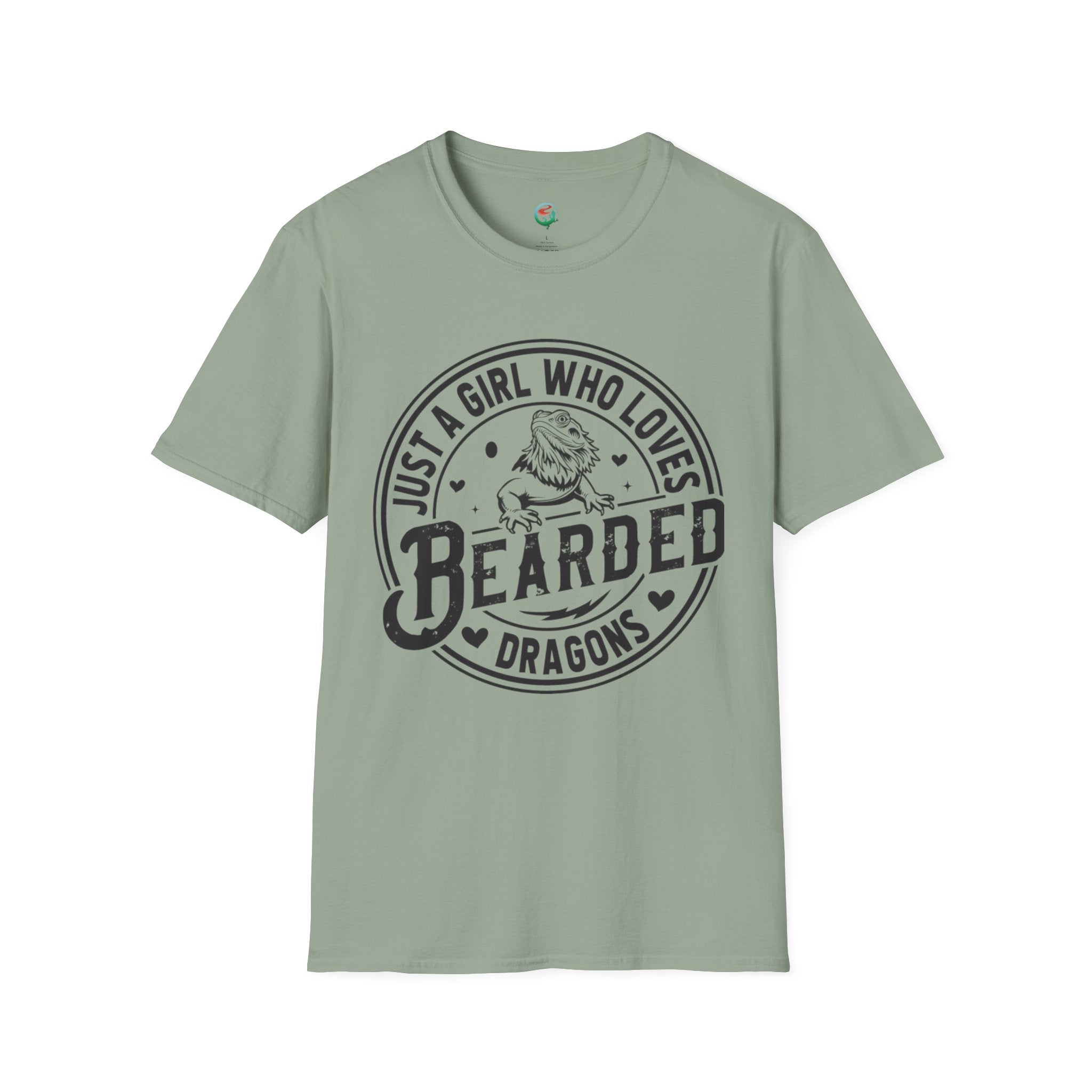 Bearded Dragon T-Shirt — "Just a Girl Who Loves Bearded Dragons" Casual Tee