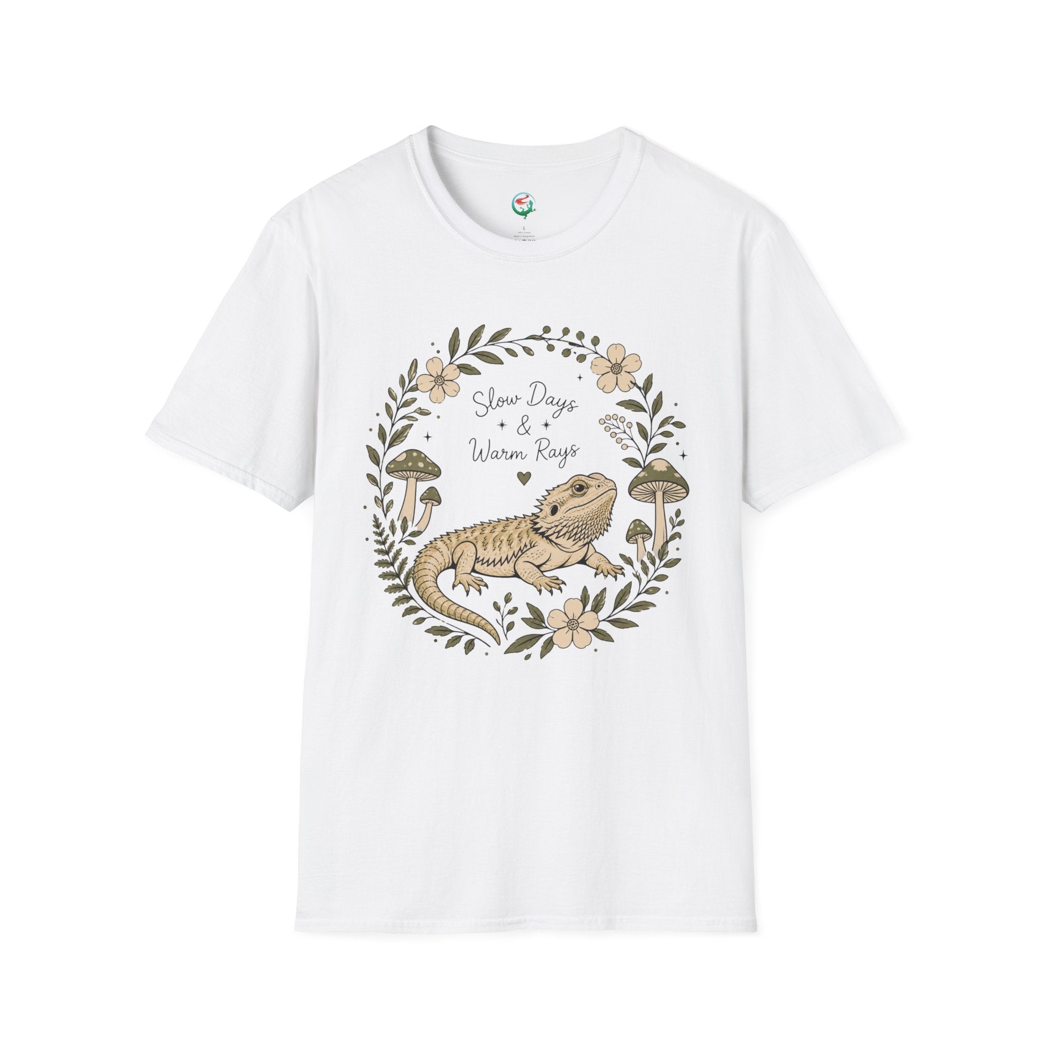 Slow Days & Warm Rays Bearded Dragon Nature T-Shirt | Red River Exotics