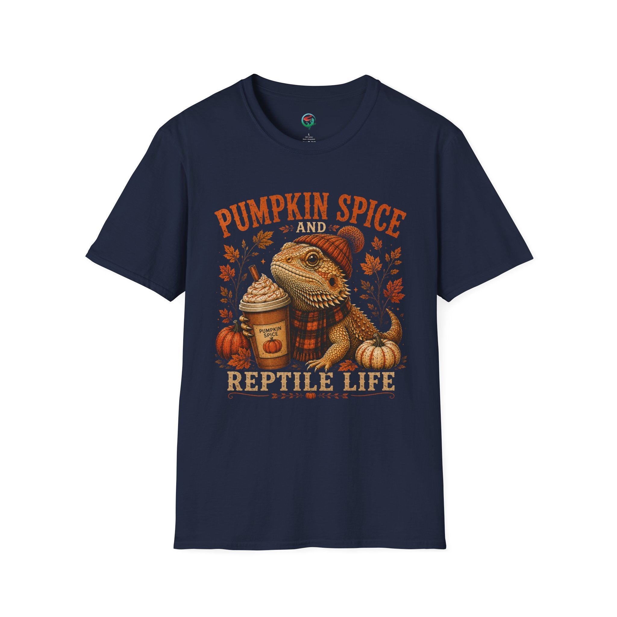 Pumpkin Spice and Reptile Life Shirt | Cute Bearded Dragon Fall Tee