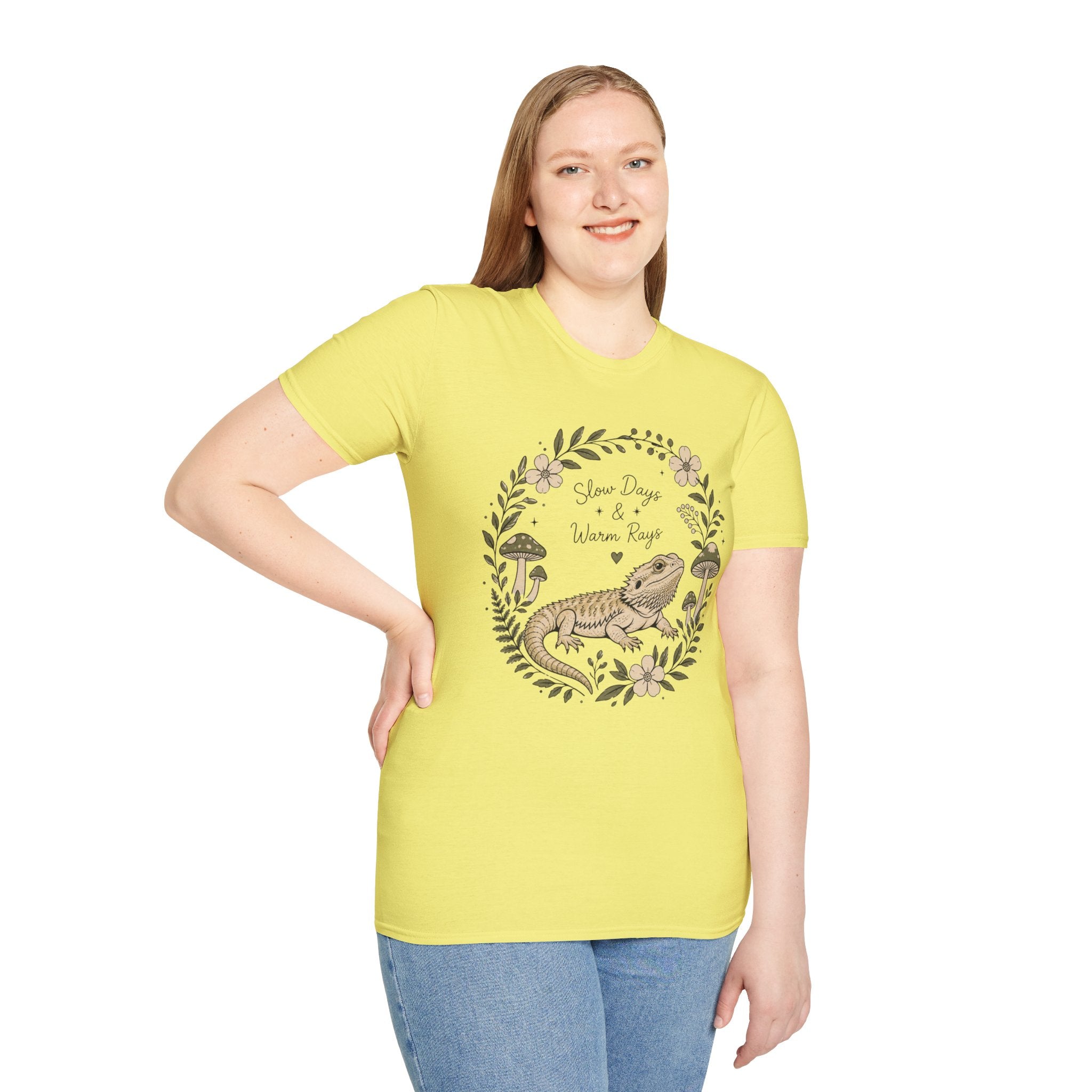 Slow Days & Warm Rays Bearded Dragon Nature T-Shirt | Red River Exotics