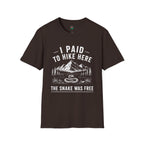 I Paid to Hike Here. The Snake Was Free. Shirt | Funny Snake Hiking Tee