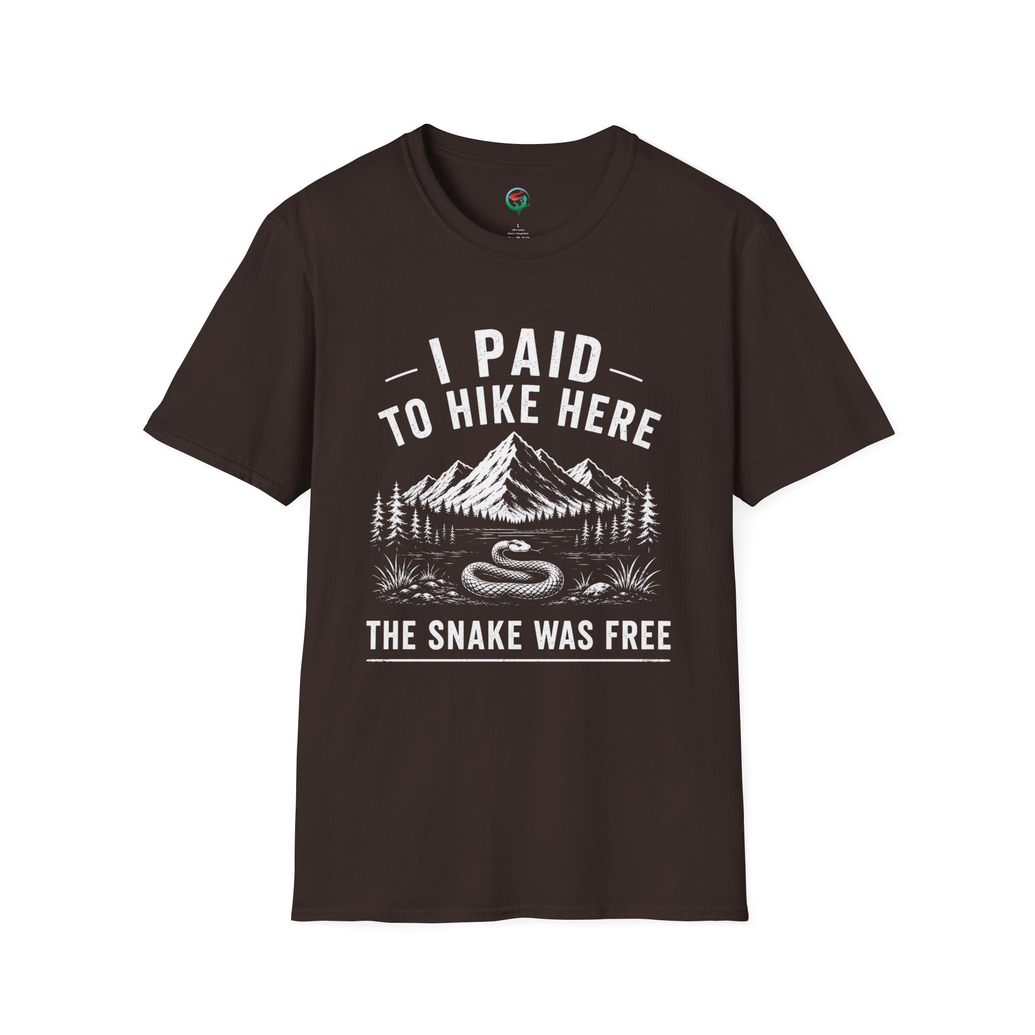 I Paid to Hike Here. The Snake Was Free. Shirt | Funny Snake Hiking Tee
