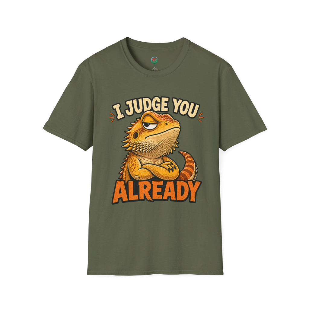 Bearded Dragon "I Judge You Already" T-Shirt