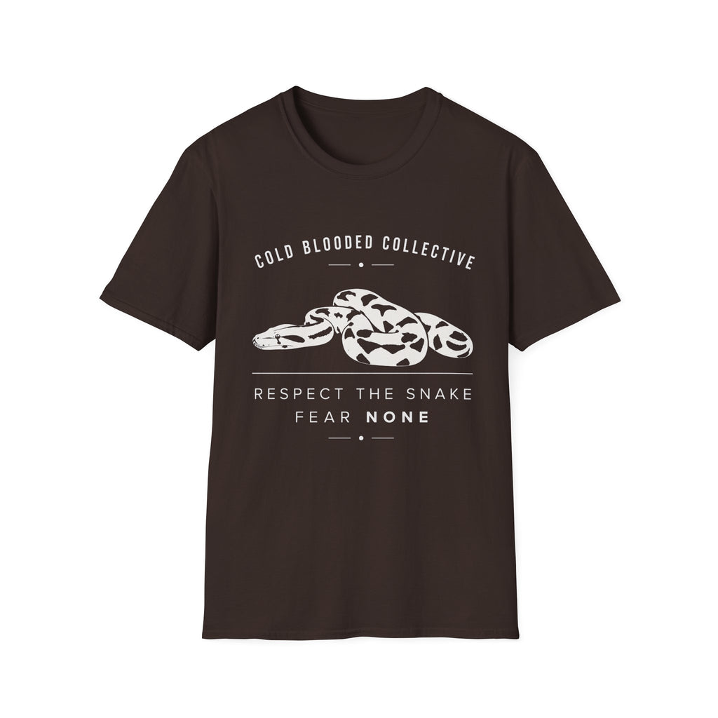 Snake Graphic T-Shirt — "Cold Blooded Collective" Respect The Snake Tee