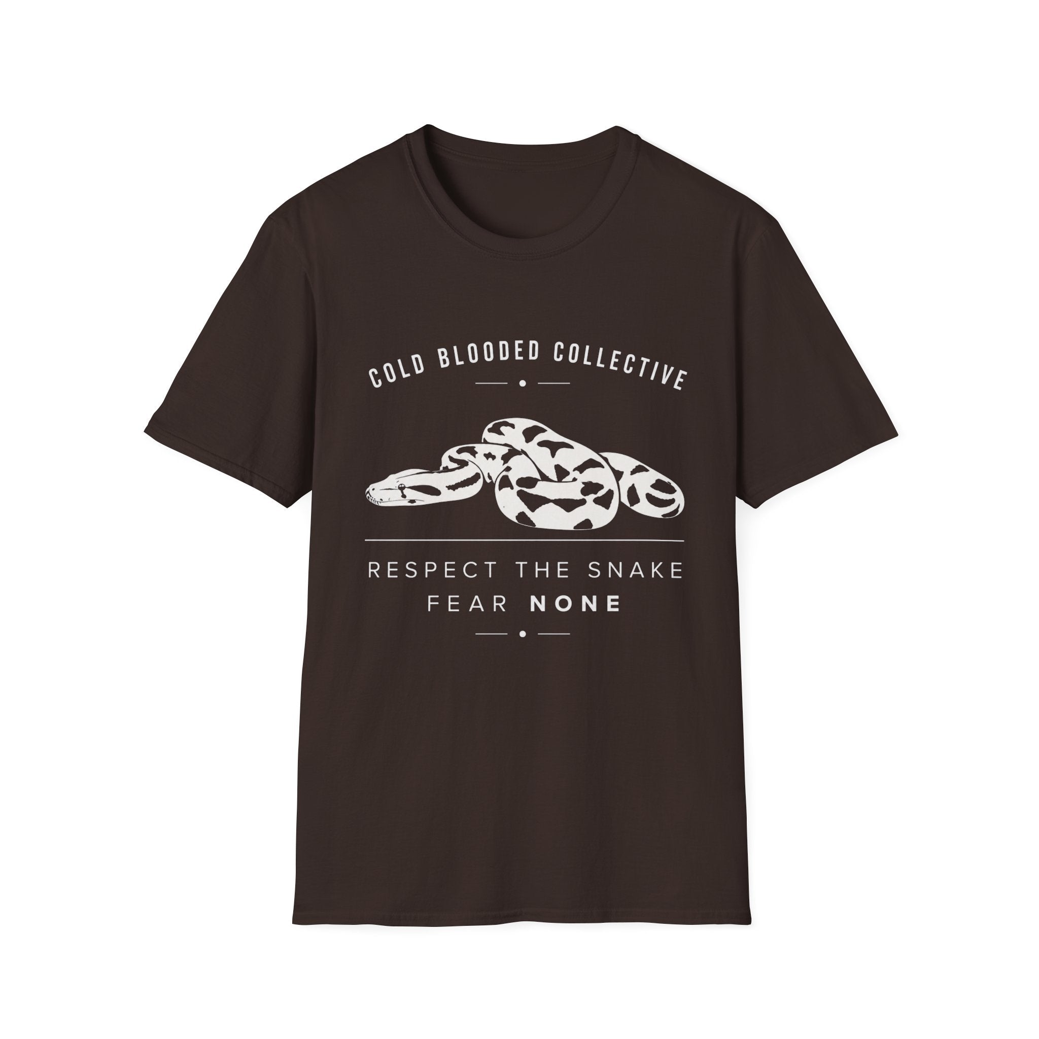 Snake Graphic T-Shirt — "Cold Blooded Collective" Respect The Snake Tee