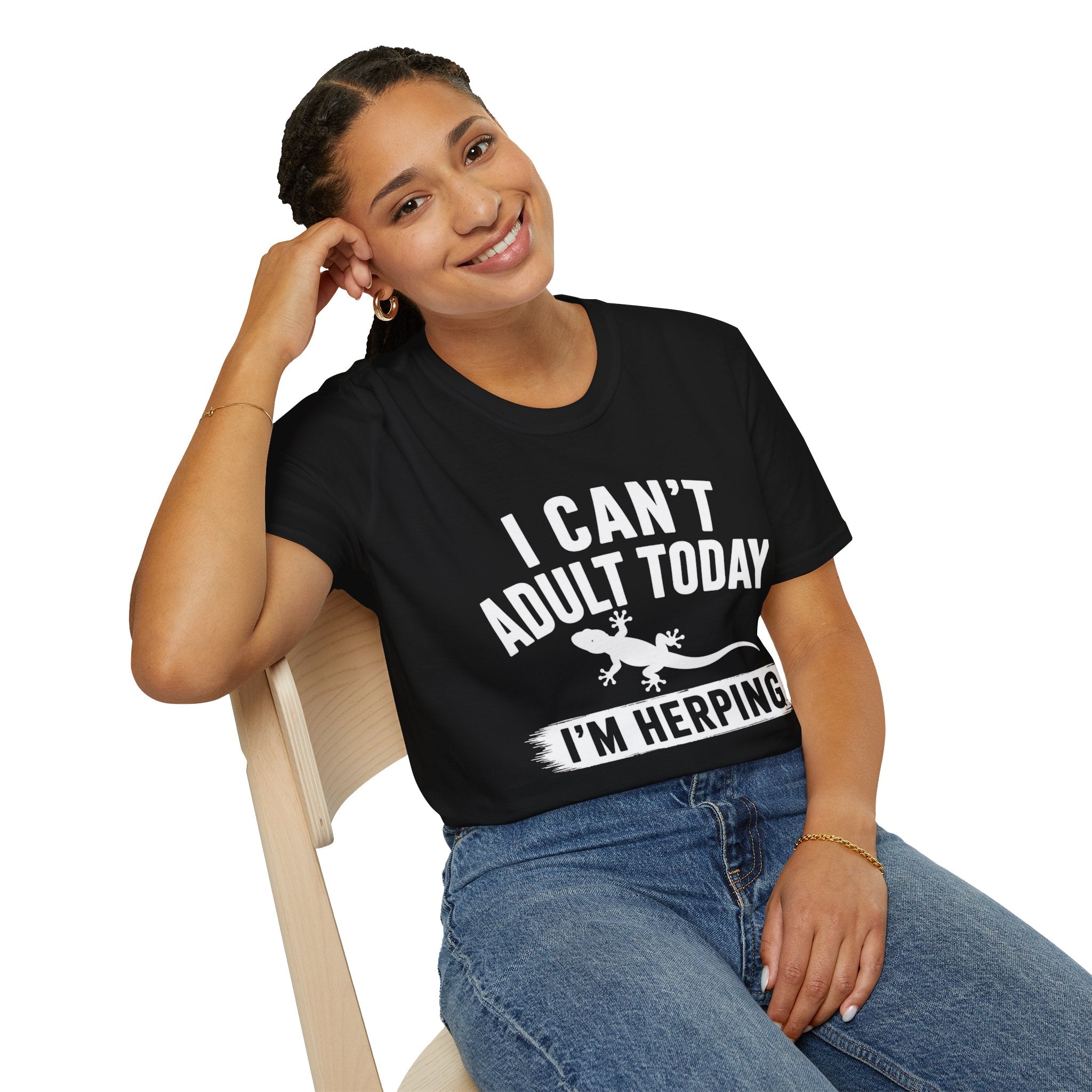 I Can't Adult Today I'm Herping Gecko Shirt | Funny Reptile Tee