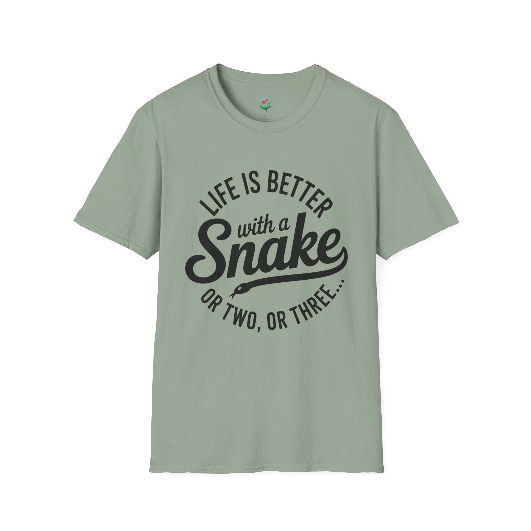 Snake Lover T-Shirt — "Life Is Better With a Snake" Graphic Tee