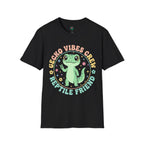 Gecko Vibes Crew T-Shirt — Cute Reptile Friend Graphic Tee
