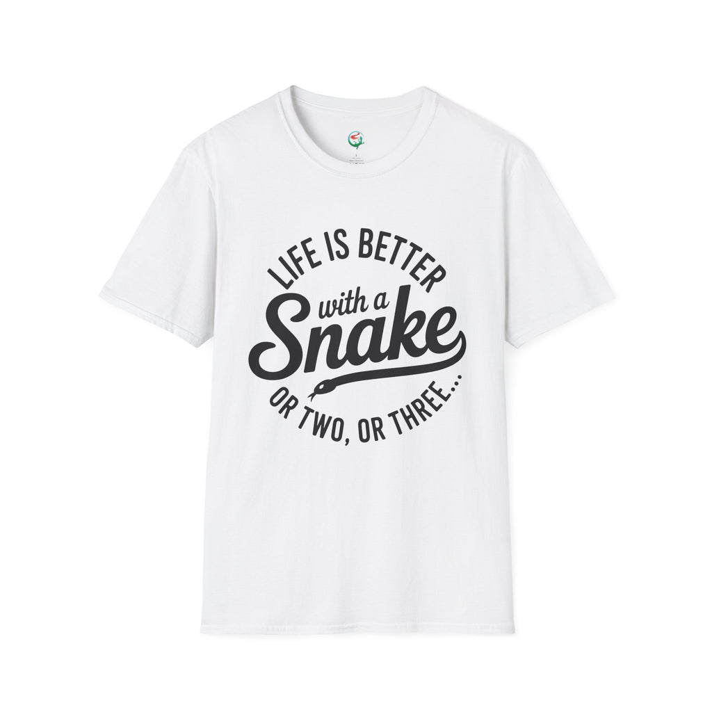 Snake Lover T-Shirt — "Life Is Better With a Snake" Graphic Tee