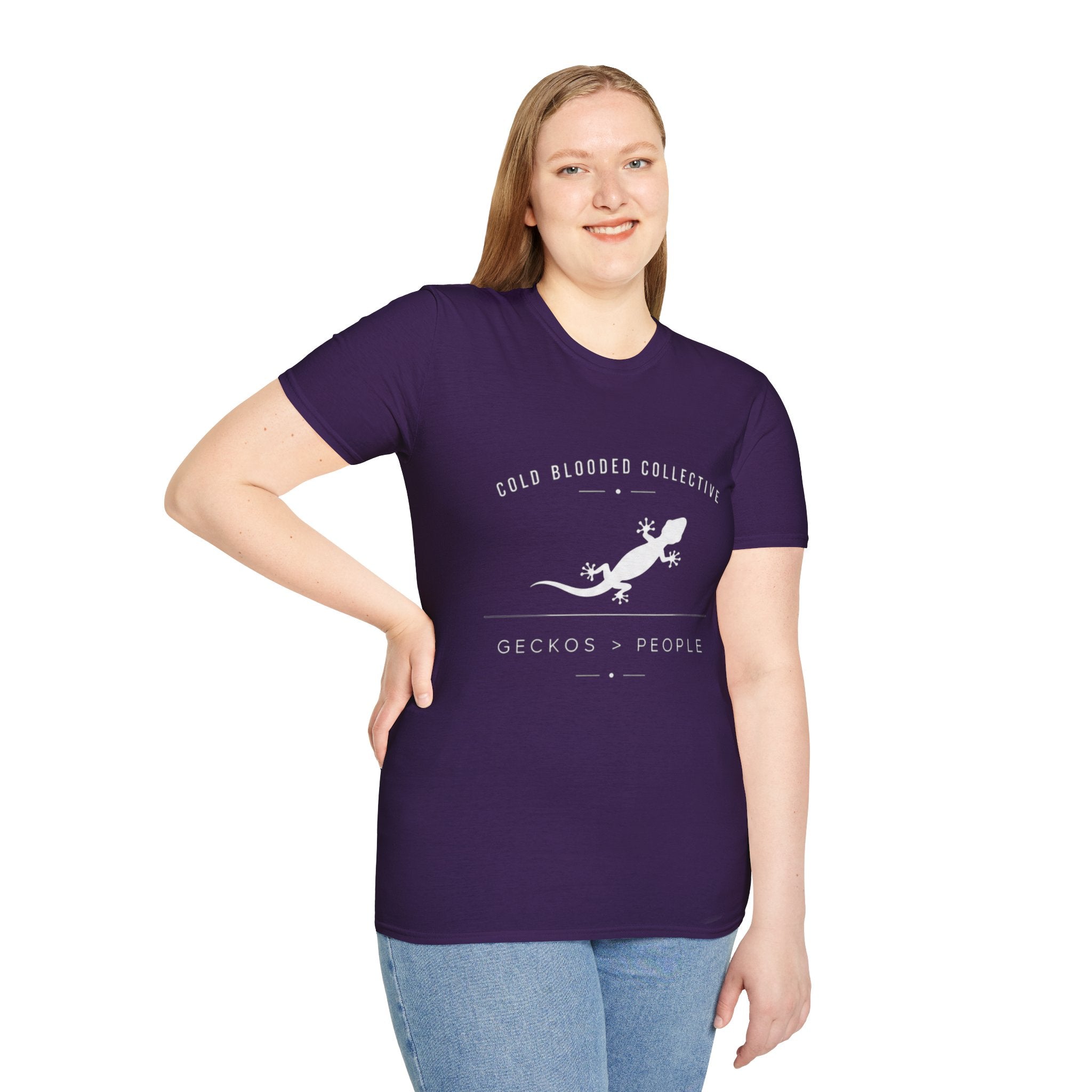 Gecko Over People Graphic T-Shirt — "Cold Blooded Collective" GeckoTee