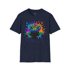 Rainbow Leopard Gecko T-Shirt | Color Splash Gecko Art Tee