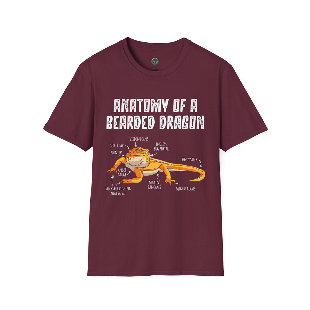 Anatomy of a Bearded Dragon T-Shirt