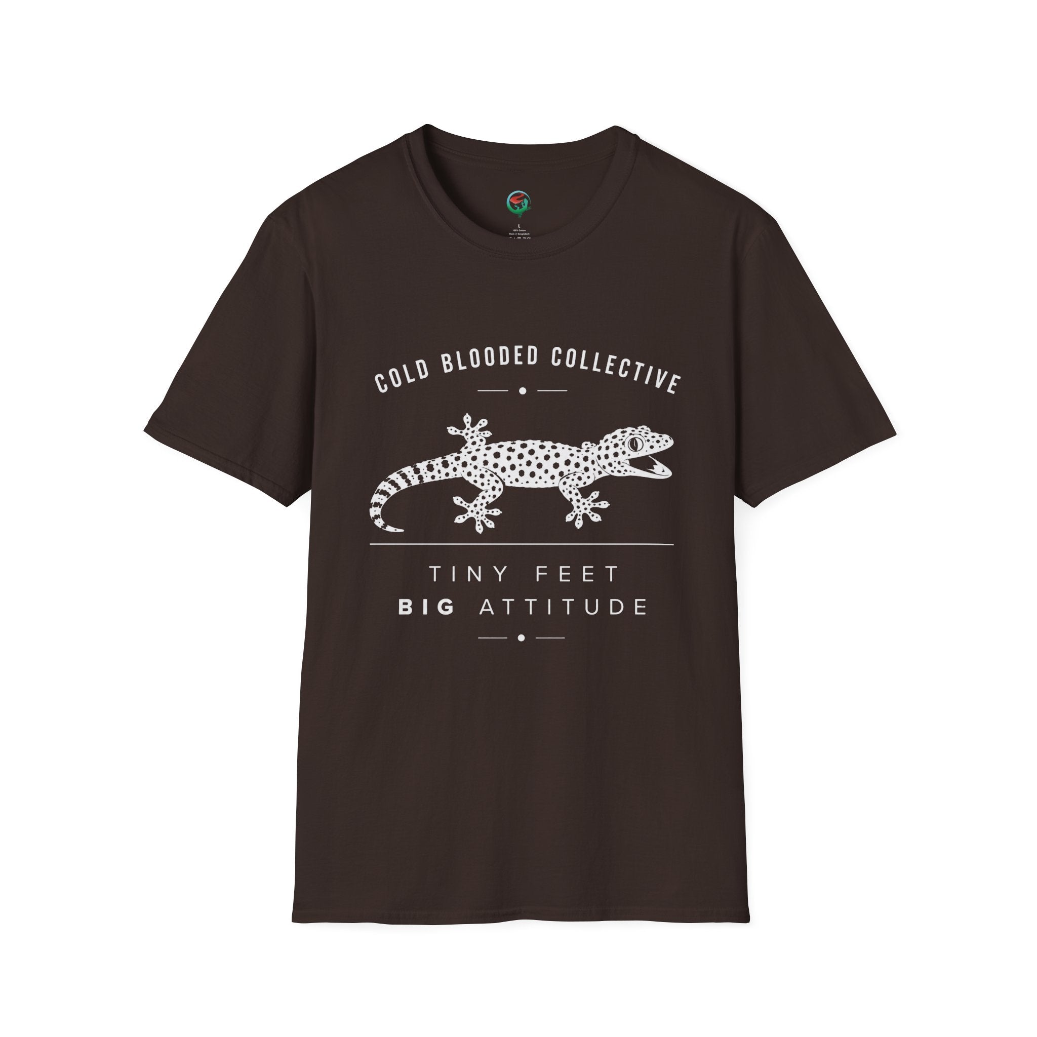 Tokay Gecko T-Shirt — "Cold Blooded Collective: Tiny Feet, Big Attitude"