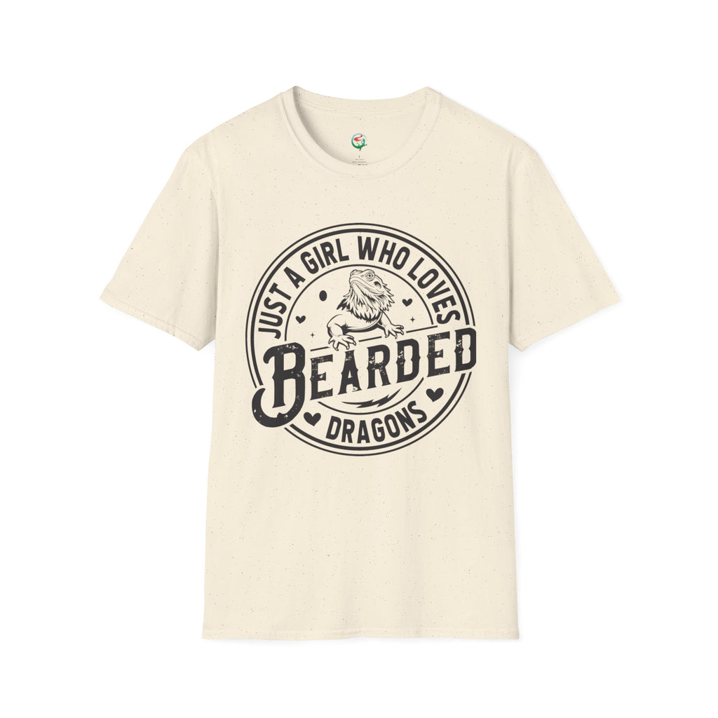 Bearded Dragon T-Shirt — "Just a Girl Who Loves Bearded Dragons" Casual Tee