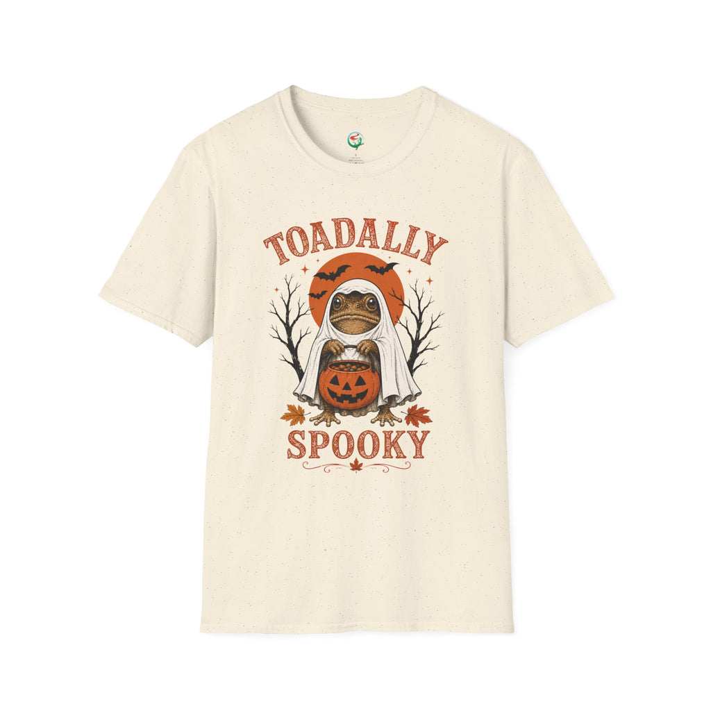 Toadally Spooky Shirt | Funny Halloween Toad Ghost Graphic Tee