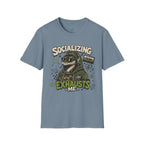 Socializing Exhausts Me T-Shirt — Funny Introvert Graphic Tee