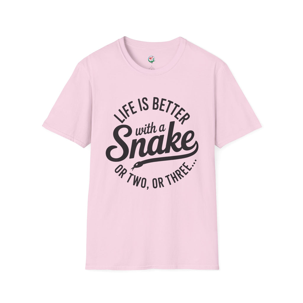 Snake Lover T-Shirt — "Life Is Better With a Snake" Graphic Tee