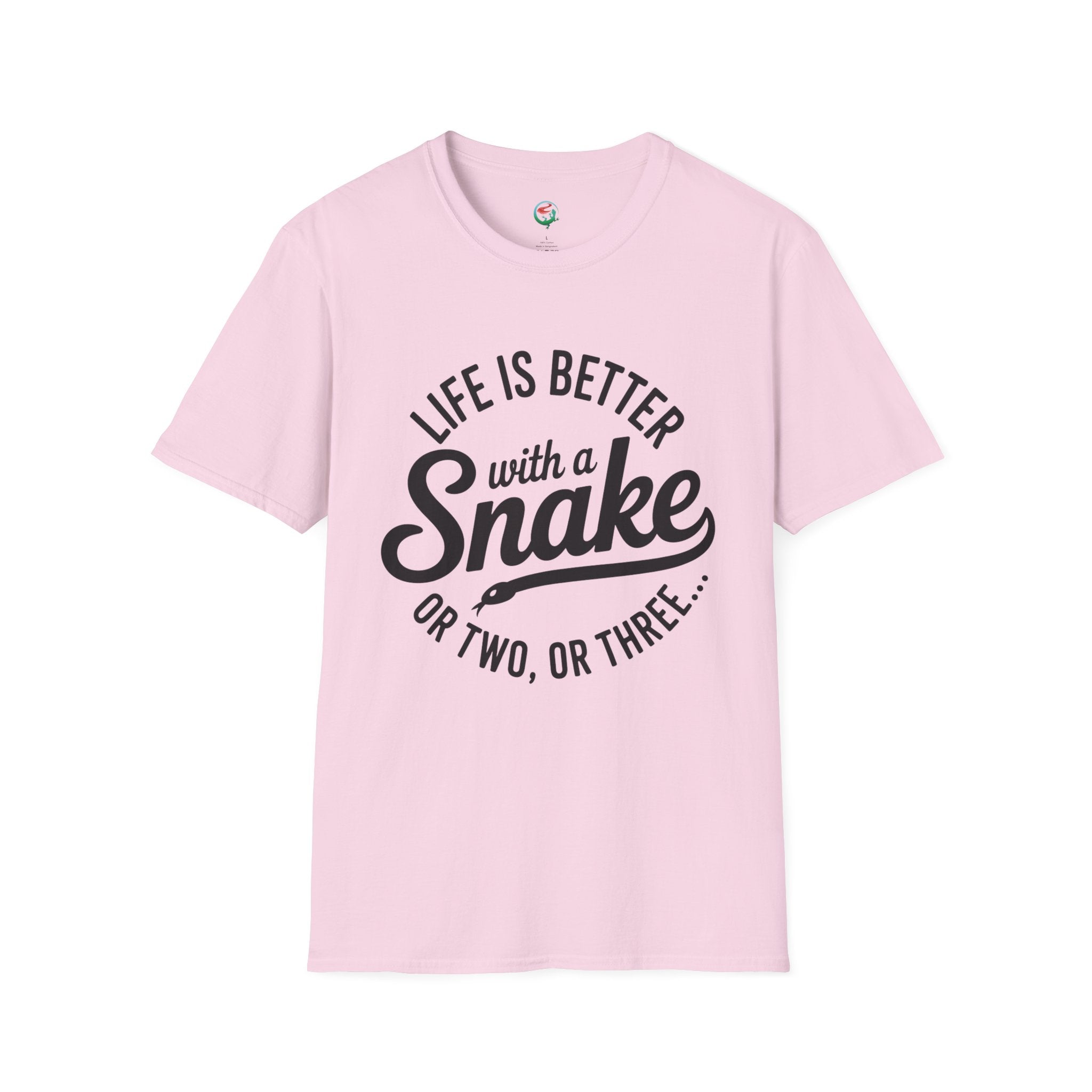 Snake Lover T-Shirt — "Life Is Better With a Snake" Graphic Tee