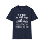 I Paid to Hike Here. The Snake Was Free. Shirt | Funny Snake Hiking Tee
