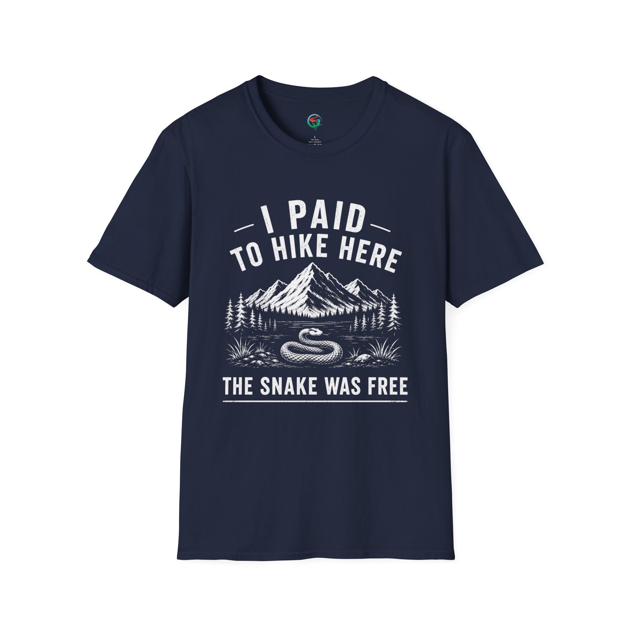 I Paid to Hike Here. The Snake Was Free. Shirt | Funny Snake Hiking Tee
