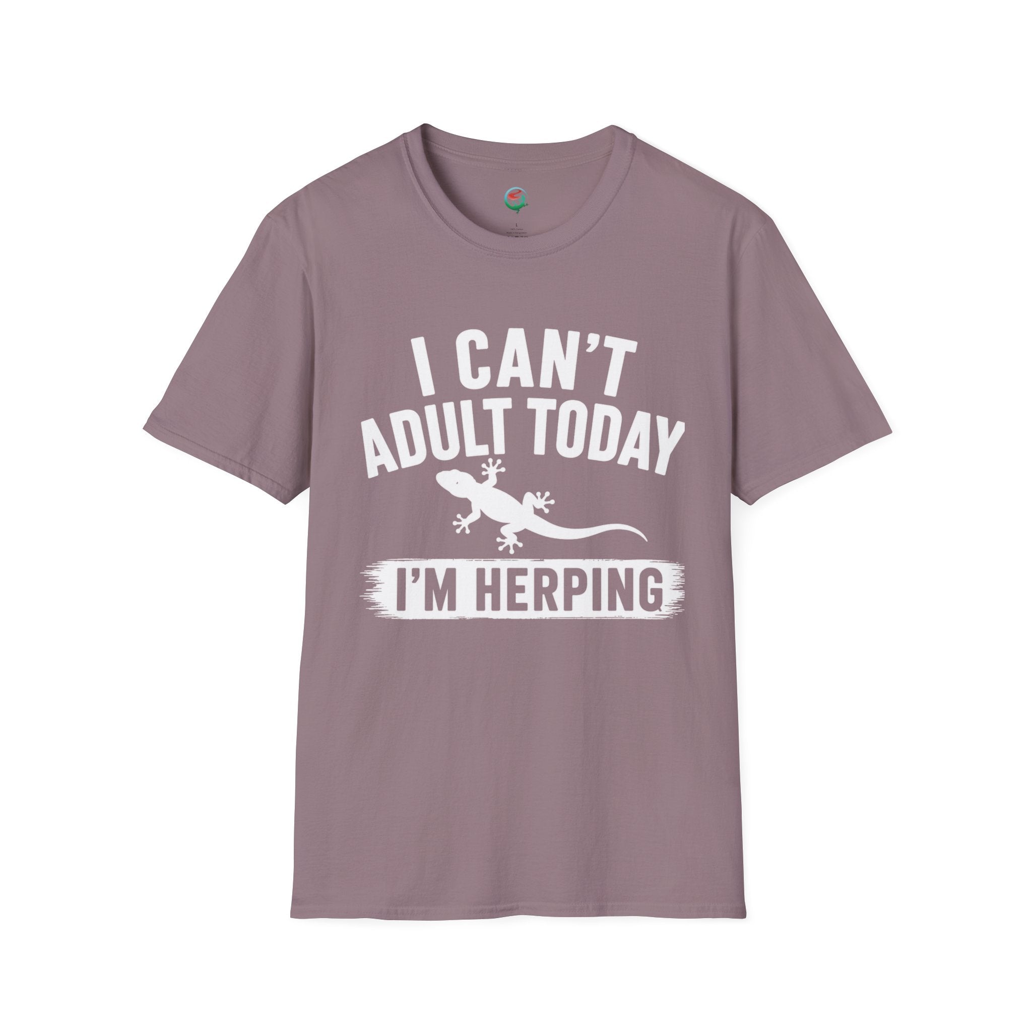 I Can't Adult Today I'm Herping Gecko Shirt | Funny Reptile Tee