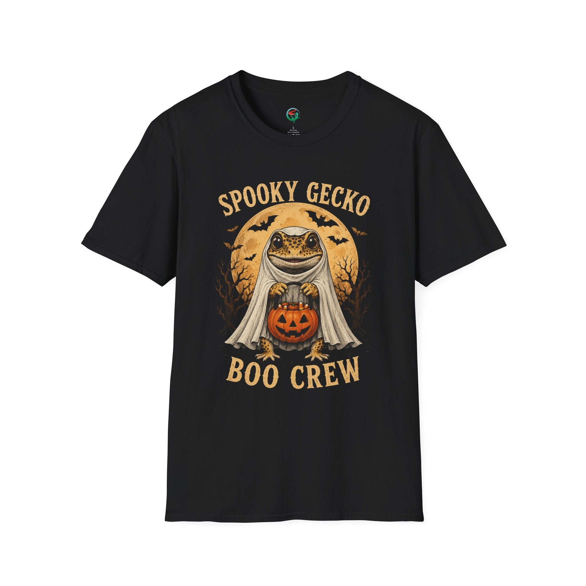 Spooky Gecko Boo Crew Shirt | Cute Halloween Leopard Gecko Tee