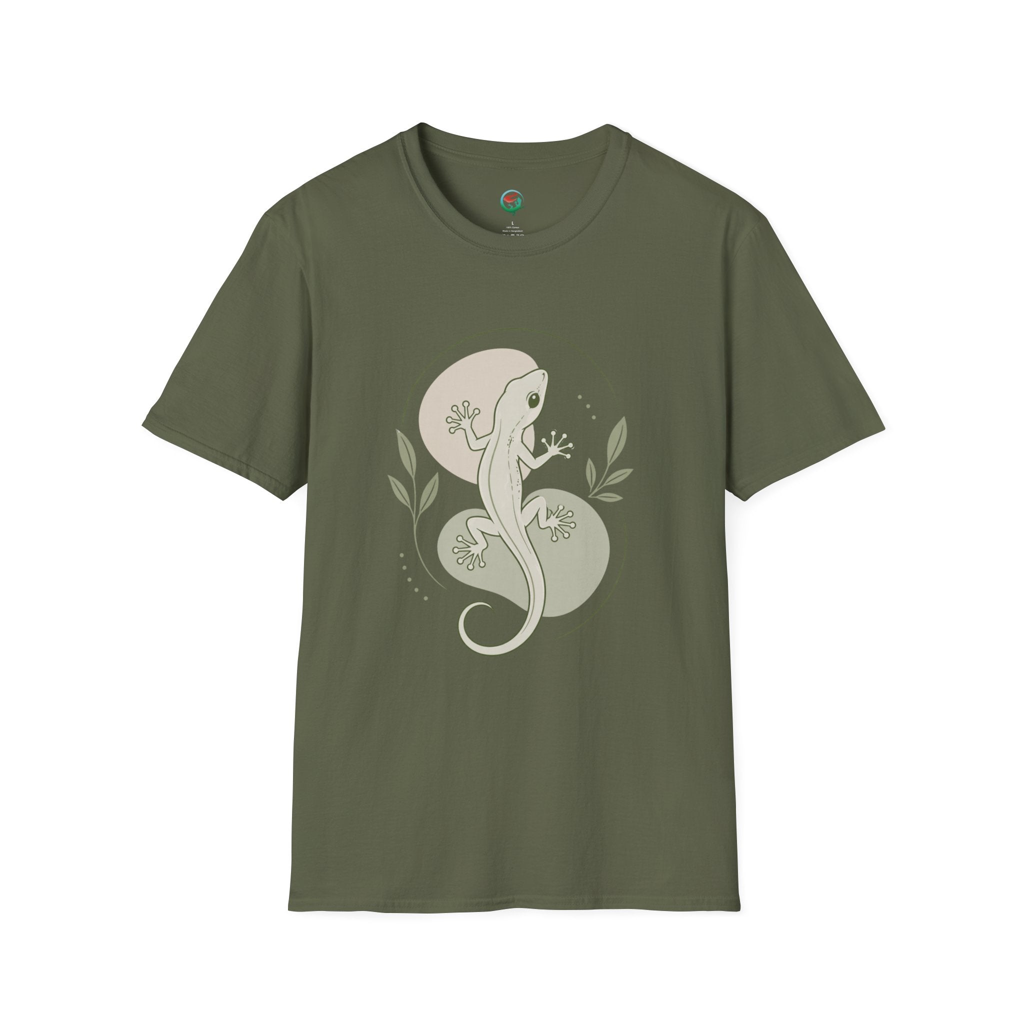 Lizard Graphic T-Shirt — Minimalist Gecko Nature Tee