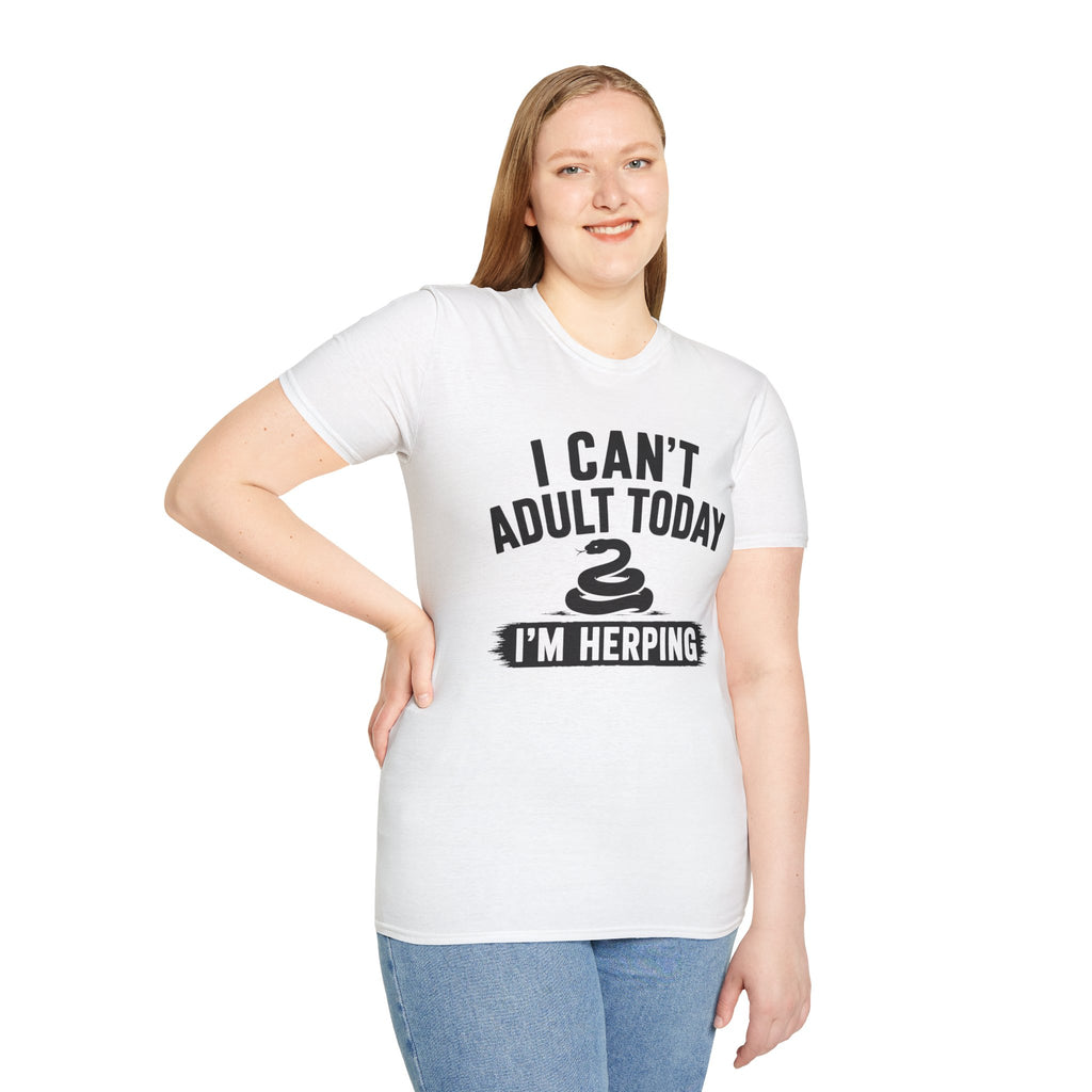 I Can't Adult Today I'm Herping Shirt | Funny Snake Herping Tee