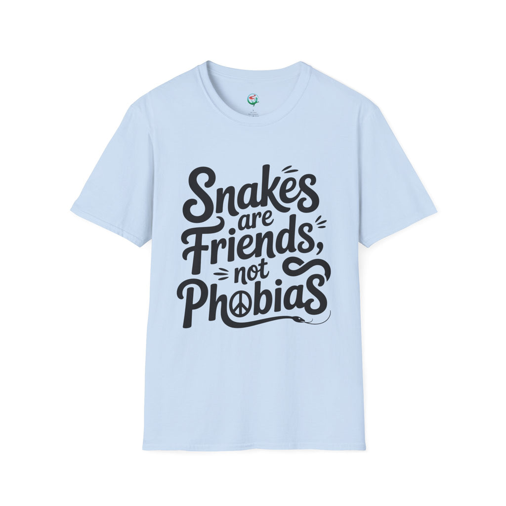 Snakes Are Friends T-Shirt — 'Snakes are Friends, Not Phobias' Graphic Tee for Snake Lovers