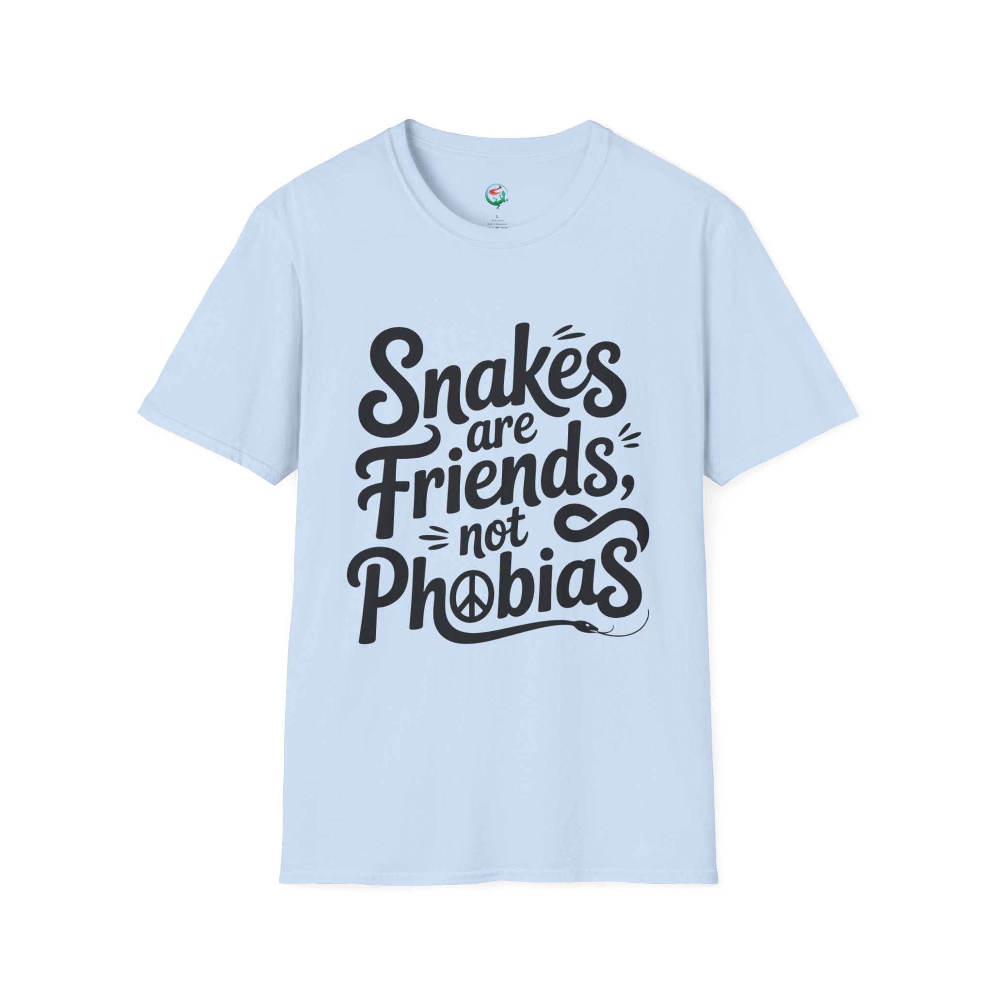 Snakes Are Friends T-Shirt — 'Snakes are Friends, Not Phobias' Graphic Tee for Snake Lovers