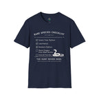 Rare Species Checklist – The Hunt Never Ends Reptile T-Shirt